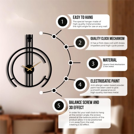 Unique room wall clock