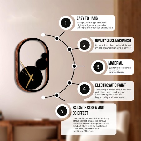 Art Deco wall clock