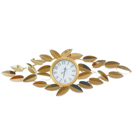 Elegant gold leaf decorated wall clock