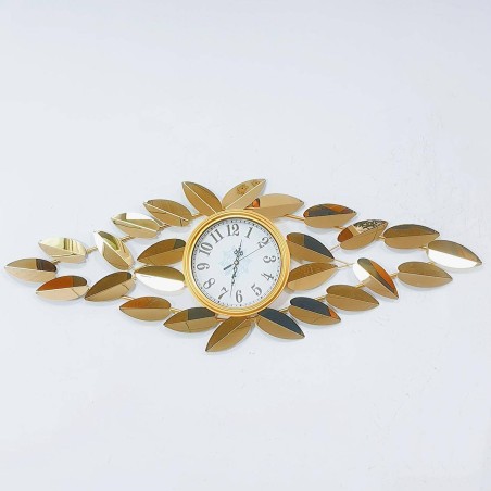 Elegant gold leaf decorated wall clock